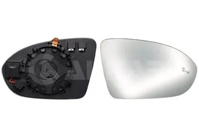 Produktbild von ALKAR Spiegelglas Außenspiegel Rechts für OPEL Astra K Sports Tourer (B16) Beheizbar Konvex 6452459