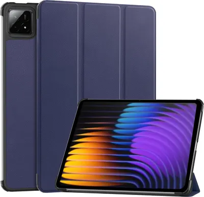 Produktbild von Für Xiaomi Pad 7 / 7 Pro 3folt Wake UP Smart Cover Tablet Tasche Hülle Case Dunkelblau