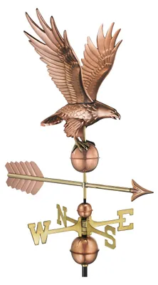 Wetterfahne Freiheitsadler, reines Kupfer, 41 cm hoch
