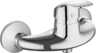 Produktbild von sanicomfort Duscharmatur BERLIN chrom – Einhebelmischer für Dusche, Aufputzmontage, Brausearmatur mit 1/2 Zoll Anschluss, Messing