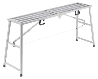 Obrázok produktu pre VEVOR pracovná plošina 900-1500 mm, skladací rebrík z legovanej ocele, prenosná pracovná plošina, nosnosť 400 kg, schodík na maľovanie sadrokartónu