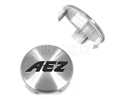 Obrázok produktu pre Stredový kryt zliatinového kolesa Ø 53/56 mm, plast AEZ ZA2020, s logom, strieborný