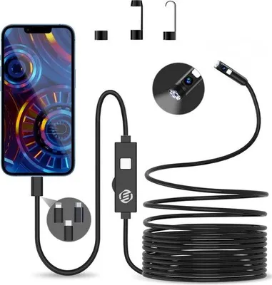 Immagine prodotto di Endoscopio per iPhone - Premium - Impermeabile - Fotocamera HD