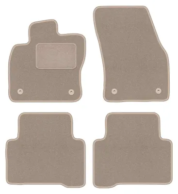 Immagine prodotto di Tappetini in moquette per Volkswagen Touran II 2016- (monovolume) – set 4 pezzi, beige, su misura – Wielganizator LUX