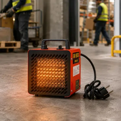 Obrázok produktu pre Elektrický ohrievač Peviasot, 3000 W, 3 stupne, termostat do 85 °C, vhodný do miestností do cca 30 m², červený, Obrázok generovaný UI