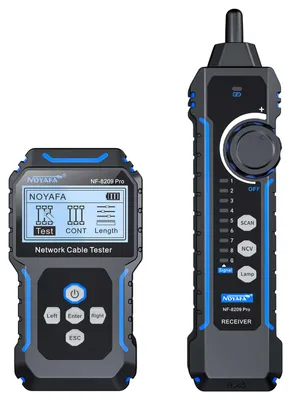 Produktbild von Zimilo Netzwerktester Professioneller LANKabel Prüfer mit PoE Test, Längenmessung, Port Flash, NCV Volt-Finder und Kabeltracker