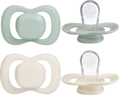 Produktbild von B.Box Silikonsauger 6m 2 Stück Salbei/Vanille