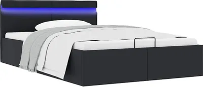 Immagine prodotto di Maison Exclusive - Letto con contenitore idraulico, LED, ecopelle, 120x200 cm