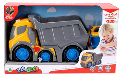 Produktbild von KiddyGo Spielzeug-Kipplaster mit Licht und Sound 31 cm blau
