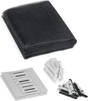 Zdjęcie produktu dla Moskitiera Hoberg do okien z mocowaniem magnetycznym Moskitierę można przyciąć do rozmiaru 150 x 130 cm Łatwy montaż Moskitiera bez wiercenia i wkrętów