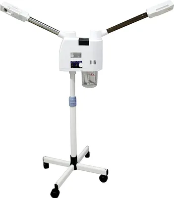 Produktbild von Gesichtsdampfer 2 in 1 Facial Steamer Gesichtssauna Höhenverstellbar Warme Nebel Luftbefeuchter für Salon Spa Zuhause Hautpflege