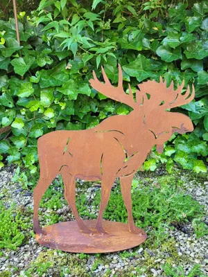 Produktbild von Badeko Elch Rudolf 40 x 30 cm rostoptik