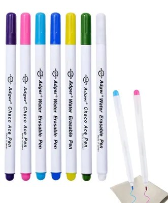 Stoffmarker 7er-Set, wasserlöslich, 7 Farben, zum Quilten & Basteln