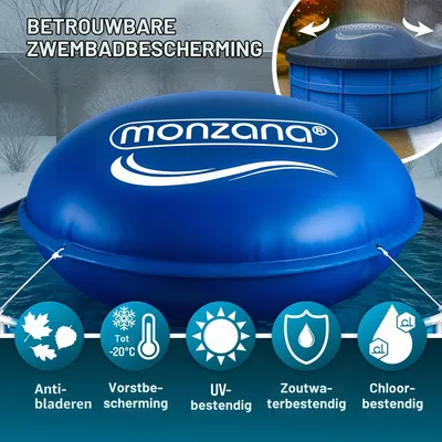 Immagine prodotto di Cuscino gonfiabile per piscina, forma circolare, 4 metri di diametro, realizzato in PVC da 0,22 mm (2 strati), resistente al cloro, ideale per la protezione invernale, dotato di 6 anelli, adatto per piscine rotonde