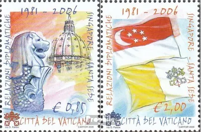 Produktbild von Briefmarken Vatikanstadt 2006 Mi 1569-1570 (kompl.Ausg.) postfrisch Diplomatische Beziehungen