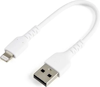 Obrázek produktu pro StarTech.com RUSBLTMM15CMW, Bílá, USB A, Lightning, 0,15 m, Samec, Samec