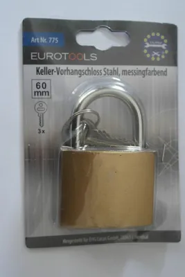 Immagine prodotto di Lucchetto per scantinato lucchetto in acciaio lucchetto per scantinato lucchetto in acciaio 60 mm