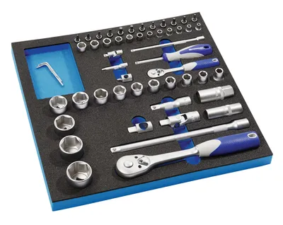 Produktbild von Werkzeugmodul 55-teilig 2/3-Modul Steckschlssel