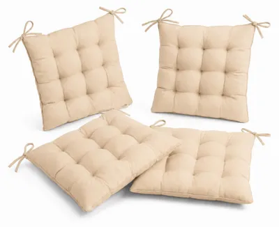 Immagine prodotto di Set di 4 cuscini per sedia - 40 x 40 cm - beige