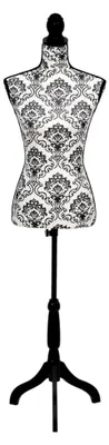 Produktbild von Damenbüste Schneiderpuppe Torso Schwarz Weiß