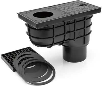 Produktbild von Regensinkkasten Regenrohrablauf senkrechter Sinkkasten Dachrinnenablauf 325 B