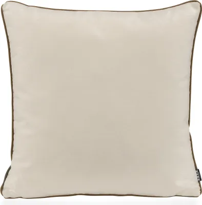 Produktbild von H.O.C.K. Classic Uni Outdoor Kissen 50x50cm PIPE creme mit Keder taupe