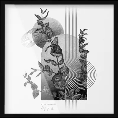 Produktbild von Bilderrahmen Schwarz Matt Fotorahmen Wanddeko Collage Foto Poster 52x52 cm Modern, Dekoration
