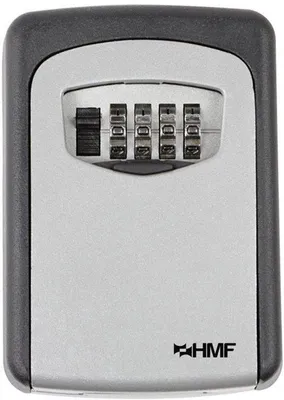 Produktbild von 326-02 4-stelliger Schlüsselkasten, Außenschlüsselkasten, 12,2 x 8,7 x 4 cm, grau