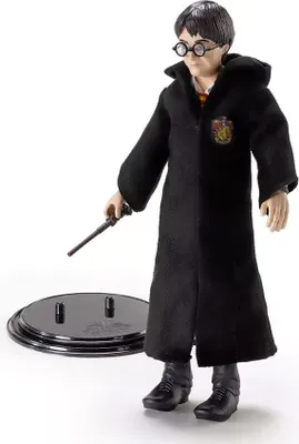 Produktbild von Noble Collection Bendyfigs Harry Mit Zauberstab 19 Cm Mehrfarbig Mehrfarbig One Size