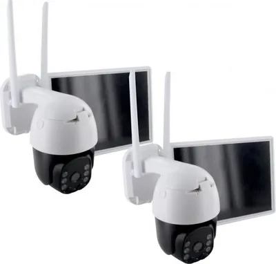 Zdjęcie produktu dla Kamera Zewnętrzna WiFi CHACON z Panelem Solarnym, 2-IPCAM-DM02, Kompatybilna z Google Home i Amazon Alexa