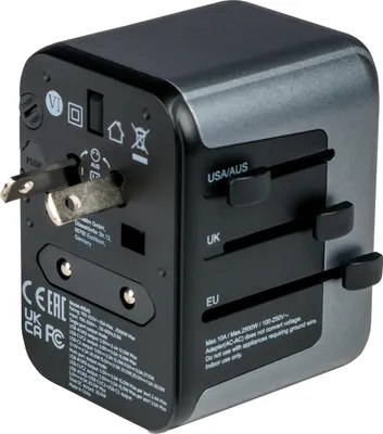Produktbild von Verbatim Uni.Travel Adapt.UTA-03 USB-C 30W 2xUSB-C 2xUSB-A  49545