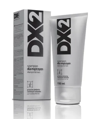 Obrázok produktu pre DX2, szampon przeciw siwieniu ciemnych włosów dla mężczyzn, 150ml - Długi termin ważności!