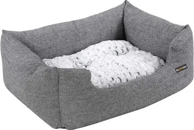 Produktbild von Famanu Hundebett mit Wendekissen und rutschfester Unterseite - 60 x 50 x 20 cm