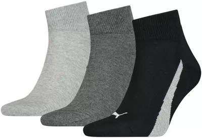 Produktbild von Socken PUMA UNI LIFESTYLE QUARTER 3P 90795201 SCHWARZ/WEIß Größe: 39-42
