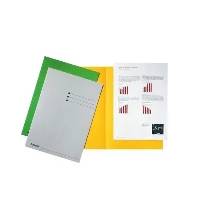 Produktbild von Esselte Cardboard Folder 180 g/m2 Grey, 22 cm, 31,5 cm, Grau, 100 Stück