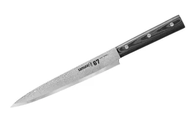 Obrázek produktu pro Krájecí nůž Samura-Damašek 67, 67vrstvá damašková ocel, 19,5 cm, stříbrná/černá