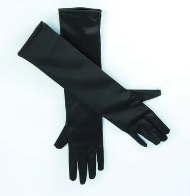 Productafbeelding van Bristol Novelty dameshandschoenen, satijnlook, lang, 1 paar, model BN1327 (one size), zwart
