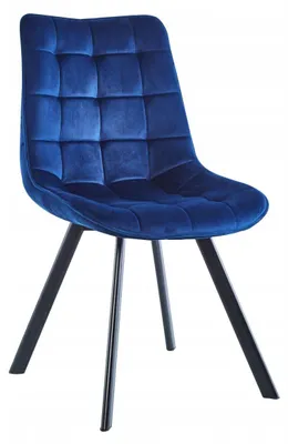 Obrázek produktu pro Furnitex Židle J265 Sametové Čalounění Modrá Barva