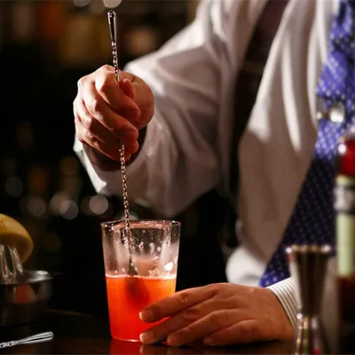 Produktbild von Edelstahl Barlöffel - Cocktail Rührlöffel - Set von 2