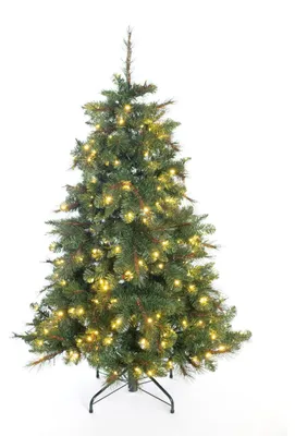 Image de Evergreen Arbre de Noël artificiel Mesa épicéa incl. LED vert 180 cm