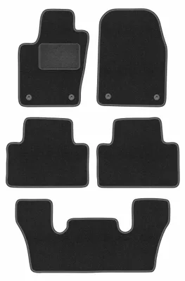 Produktbild von Auto-Fußmatten Velours graphit für: Dodge Durango III 2010-2020 6-Sitzer