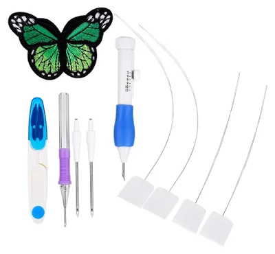 Produktbild von Stickerei-Stanznadelset, Starter-Set für Stickerei, Näh- und Bastelwerkzeug