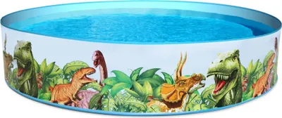 Produktbild von Bestway Fill 'N Fun Fixbecken "Dinosaurous", 183x38 cm - rund - 749 l; 55022