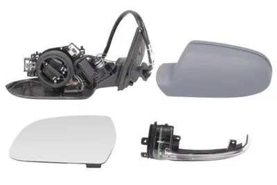 Produktbild von BLIC 5402-25-049339P Außenspiegel Seitenspiegel Links für AUDI A4 Avant (8K5, B8) mit Memory Beheizt Asphärisch Grundiert Elektrisch