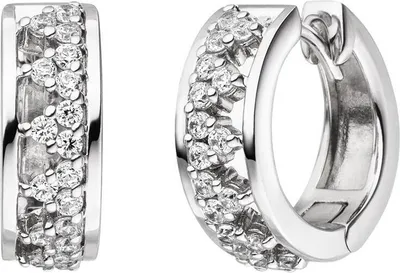 Produktbild von Viventy 784494 Ohrringe Creolen Damen Zirkonia Sterling-Silber