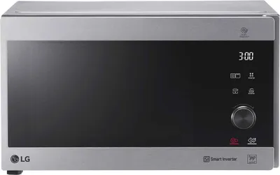 Produktbild von LG MH6565CPS Mikrowelle, Silber, 1000 Watt, 25 l Volumen, 47,6 cm Breite, Auftauautomatik, Grillfunktion