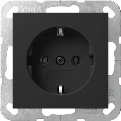 Produktbild von GIRA 4180005 SCHUKO SRK System 55 Schwar (4180005)