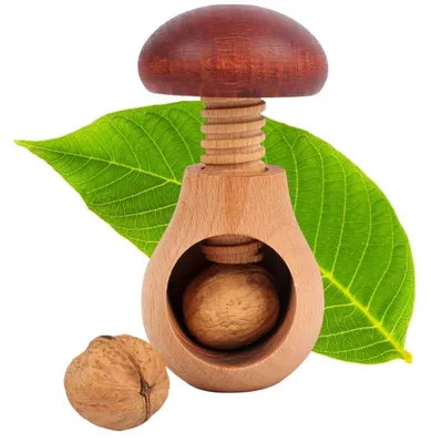 Imagen del producto de Cascanueces de madera Creative Home, 10 x 6 cm, madera de haya natural