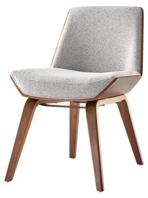 Zdjęcie produktu dla Krzesło materiałowe beżowe, szerokość 52 cm - NICO