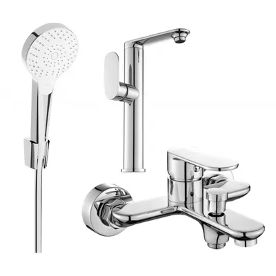 Obrázok produktu pre Mexen Milo R05 vaňová súprava, chrómová - 713153R05-00